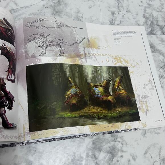 The Art Of Guild Wars 2 Hardcover Book SIGNED 128 PGS English Art 2007-2009 Blk - Picture 12 of 16